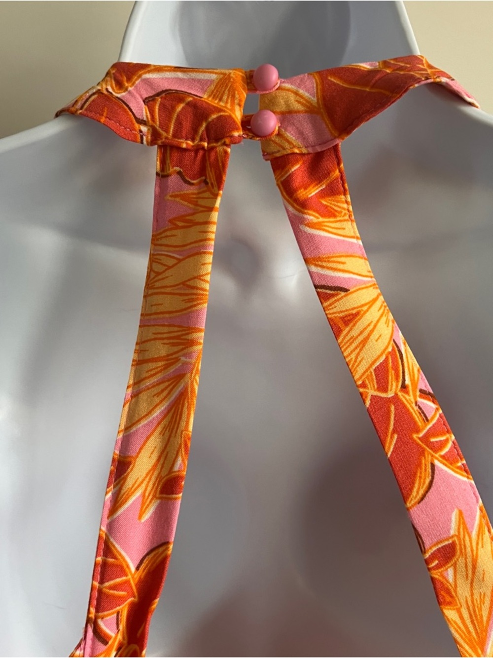 IRIS Halter Maxi Tropical NWT Smock Sz Sm FLAW Anthro Abel Label - Picture 7 of 10